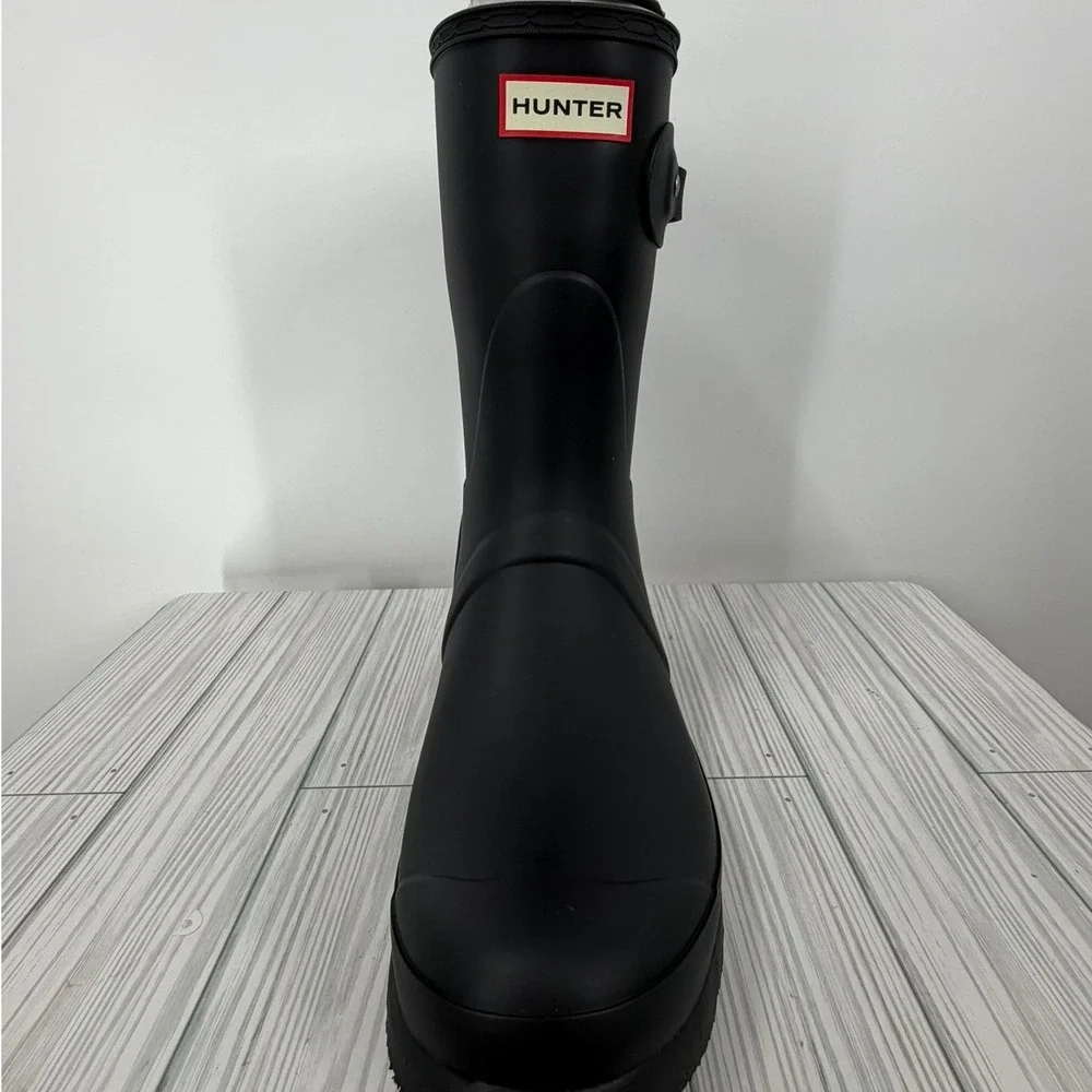 NEW HUNTER Women's Original‎ Waterproof Adjustable Short Rain Boots Navy Blue 10